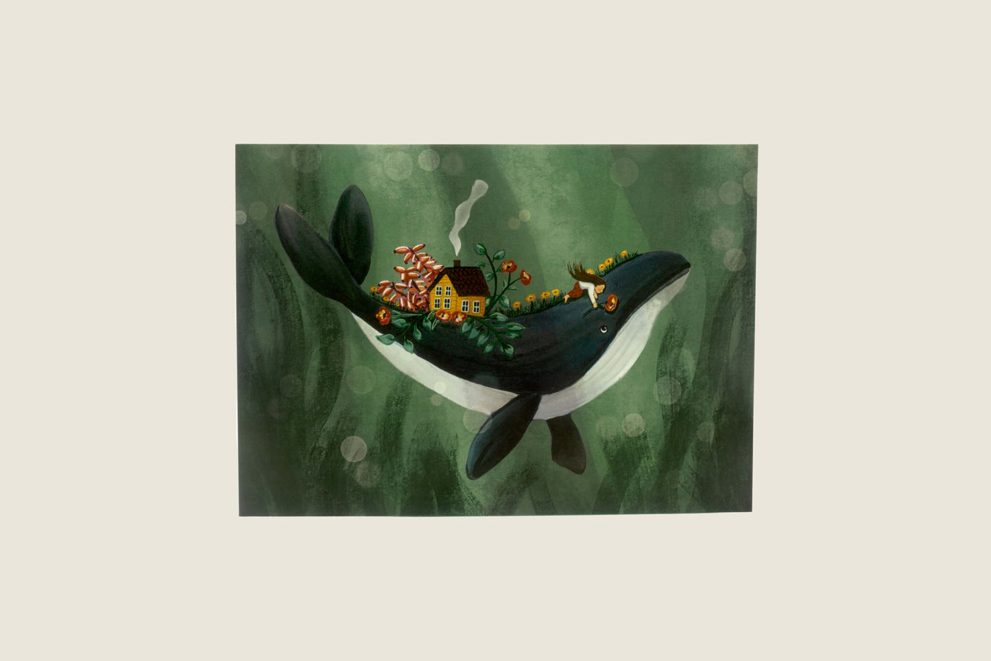 Esther Bennink Greeting Card - Whale