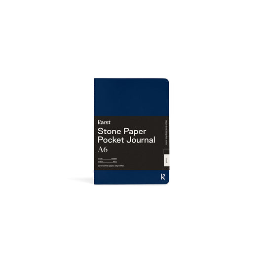 Karst Pocket Journal A6 – Navy (Blank)
