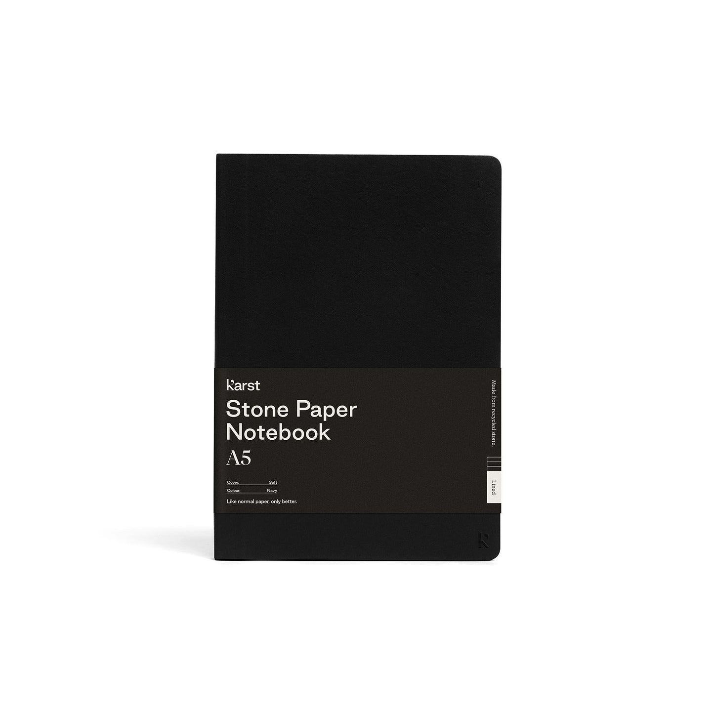 Karst Notebook A5 Softcover - Black (Dotted)
