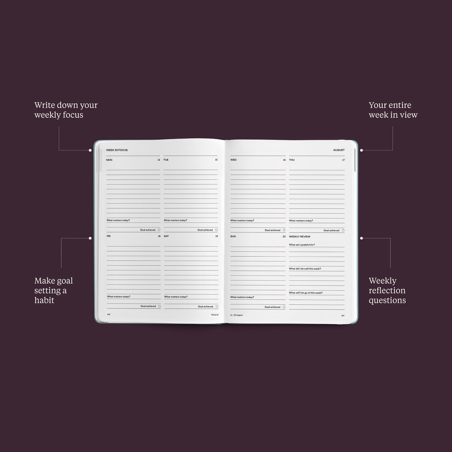 Karst 2023 Weekly Planner A5 - Glacier