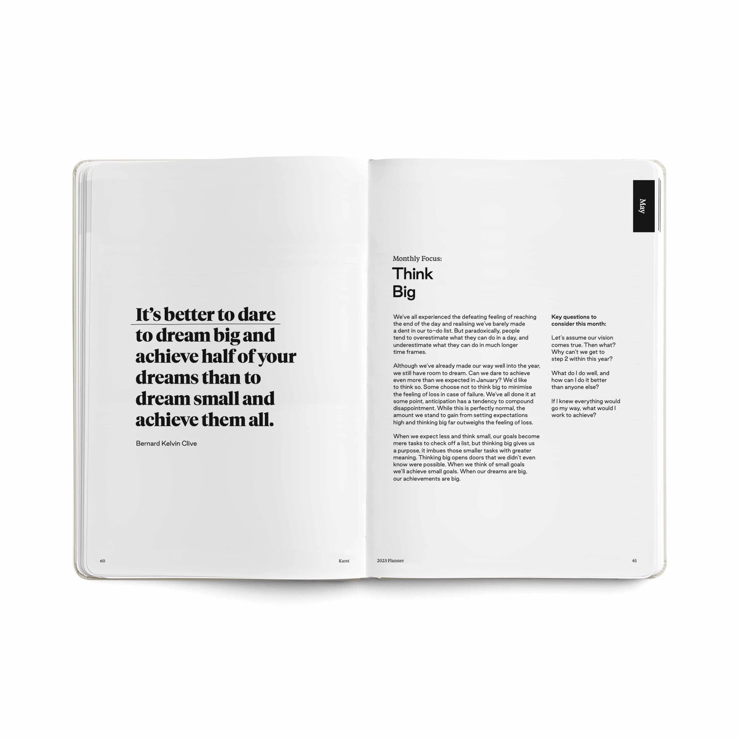Karst 2023 Weekly Planner A5 - Stone