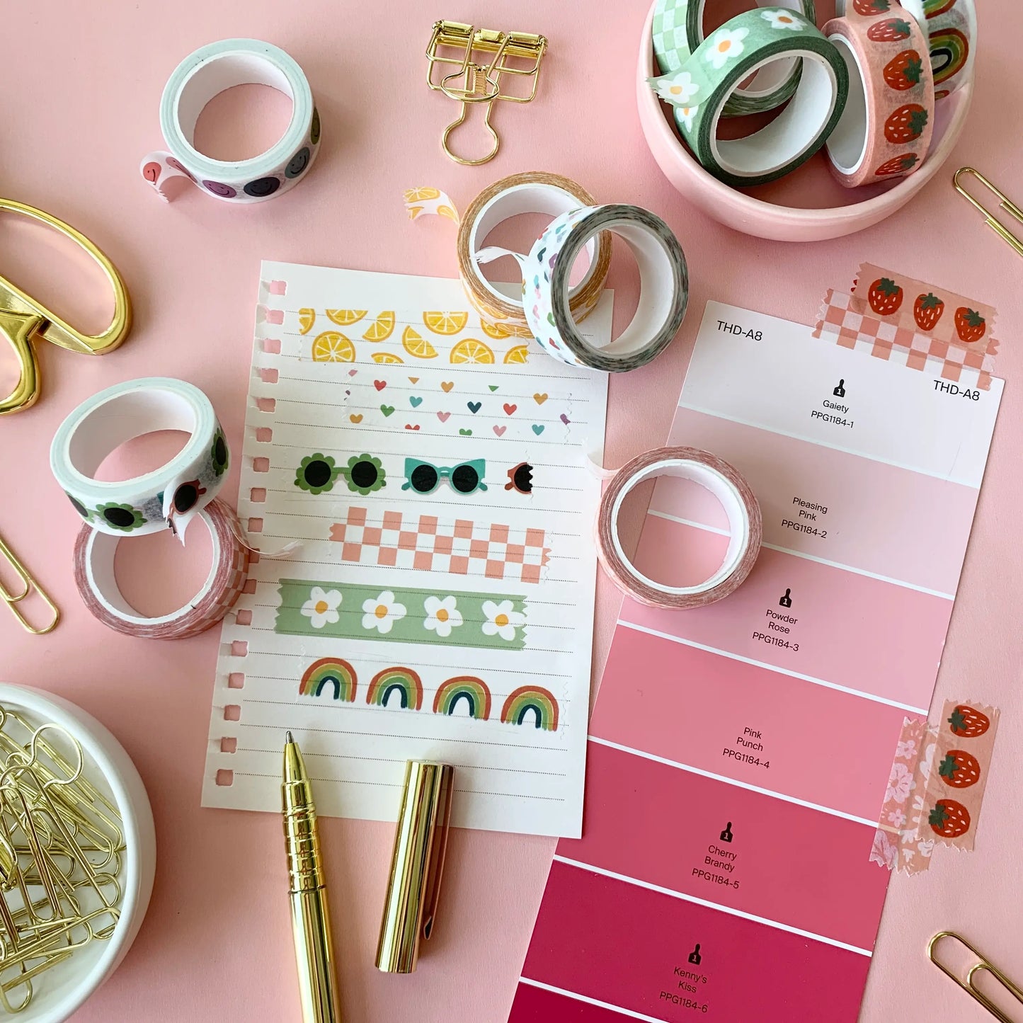 Green Daisy - Washi Tape