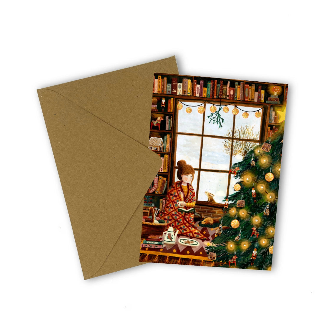 Esther Bennink Weihnachtskarte – Zwischen den Büchern