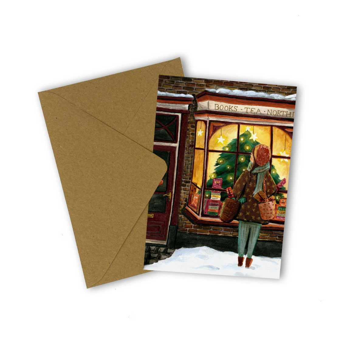 Esther Bennink Kerstkaart - Christmas shopping