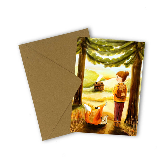 Esther Bennink Greeting Card - Hiking Time