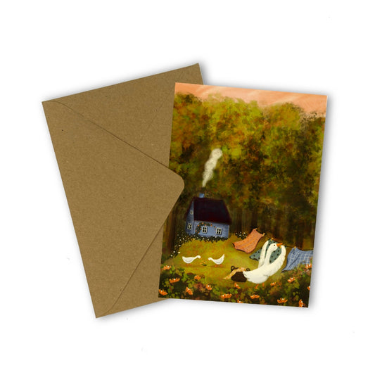 Esther Bennink Greeting Card - Laundry Day