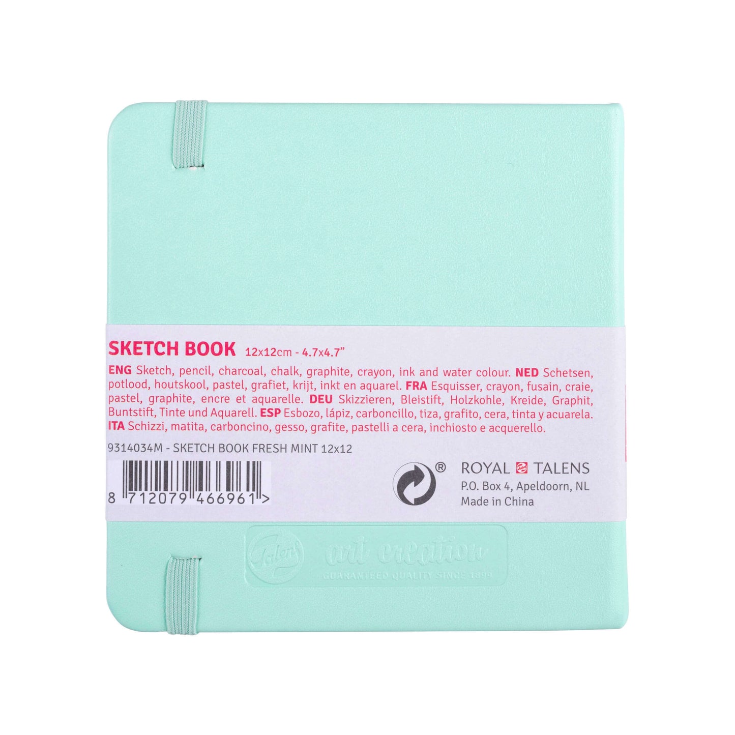 Talens Art Creation Schetsboek 12x12 - Mint
