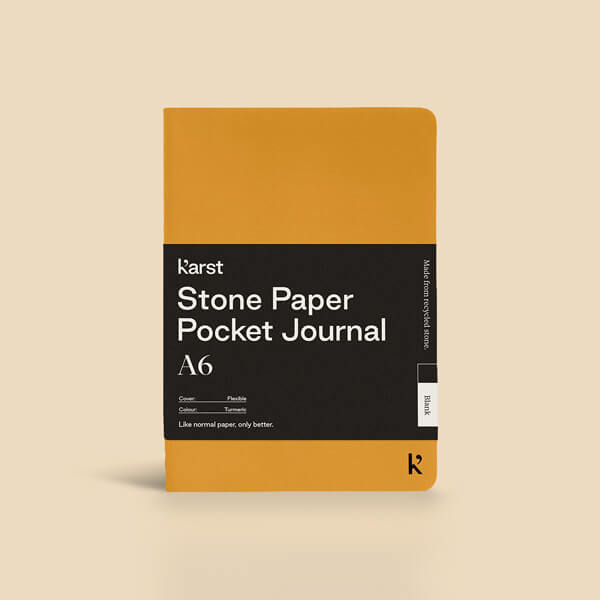 Karst Stone Paper A6 Pocket Journal Geel