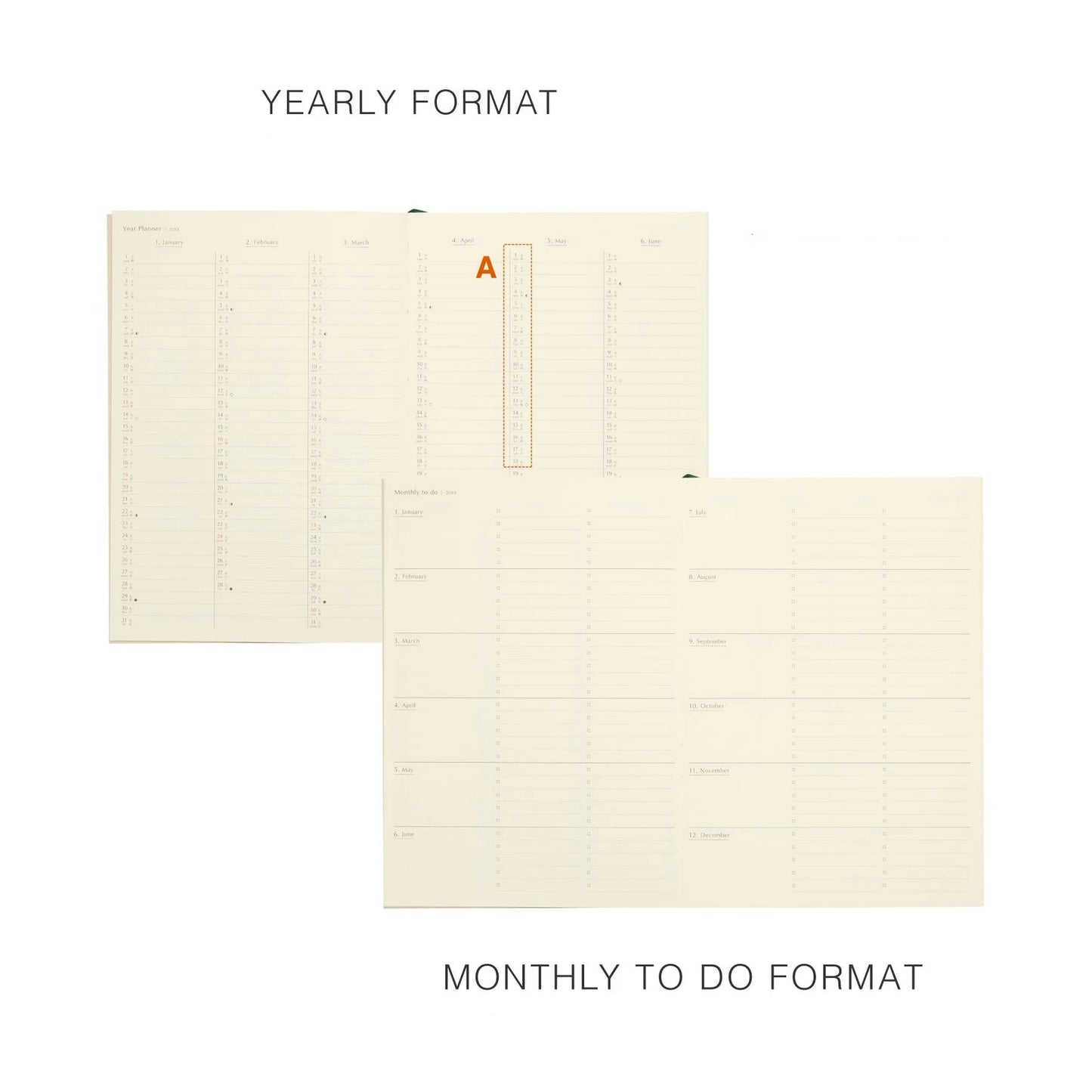 Hightide A5 Planner 2027 Diary Fugen - Navy
