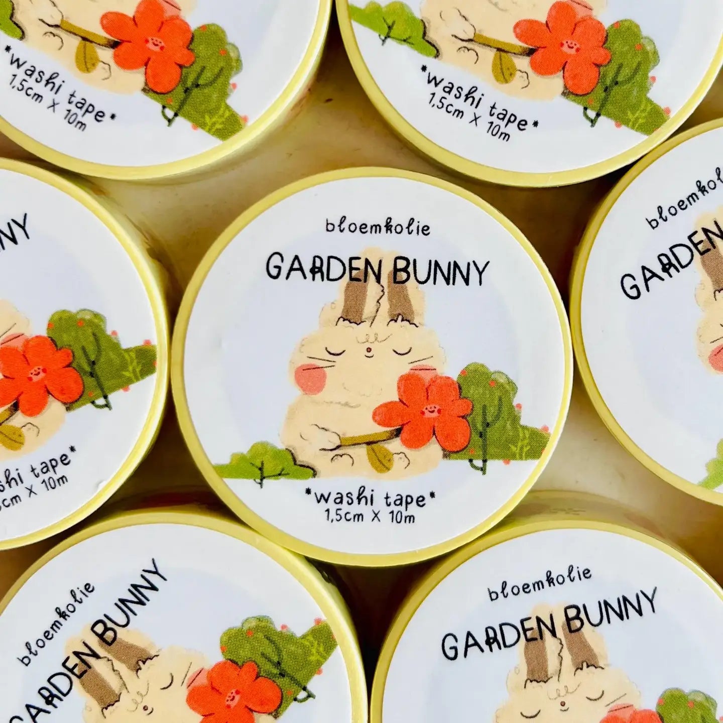 Bloemkolie Washi Tape - Garden Bunny