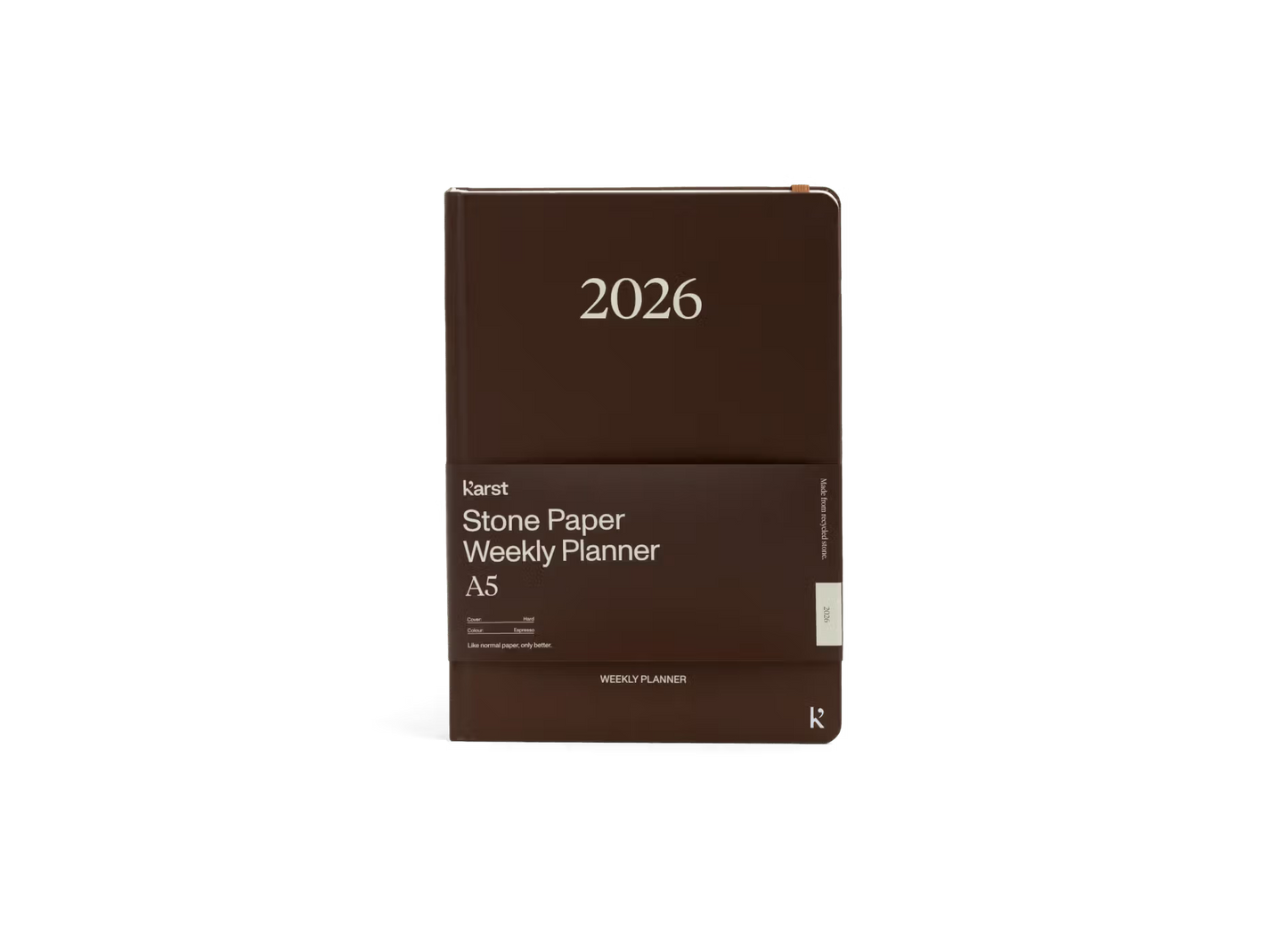 Karst 2026 Weekly Planner - A5 Espresso