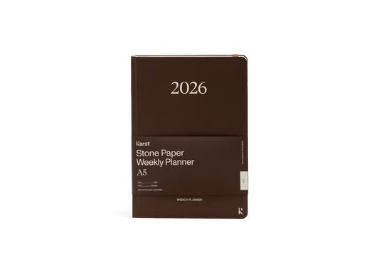 Karst 2026 Weekly Planner - A5 Espresso