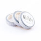 Willwa Washi tape - Silver Flora