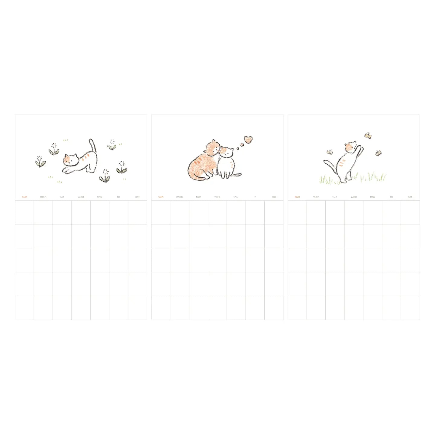 Suatelier Design - Mini Kalender Stickers (12 vellen)