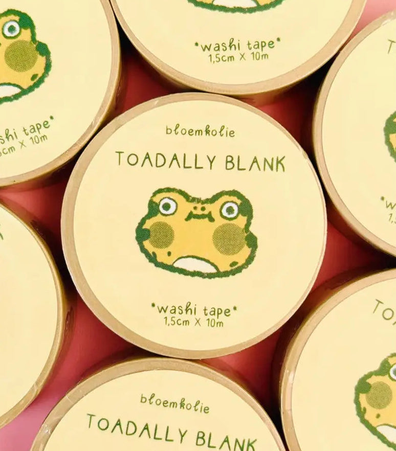 Washi Tape Toadally Blank - Bloemkolie
