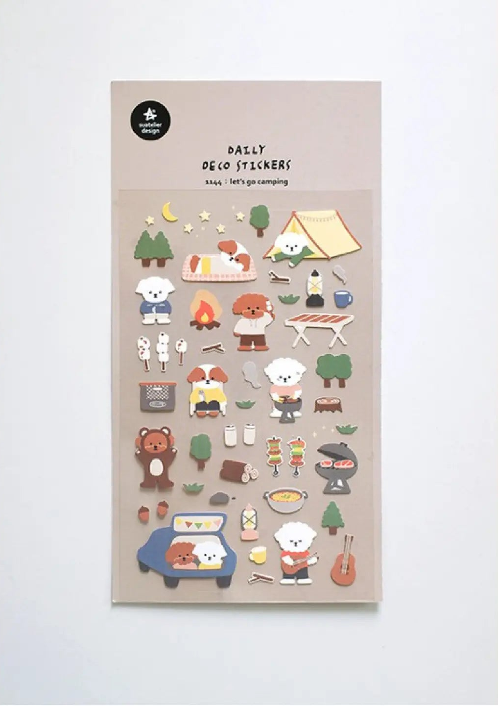 Stickers Let's Go Camping - Suatelier Design