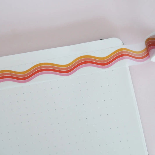 Nutmeg and Arlo Washi Tape - Wavy Rainbow