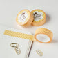 Washi tape Geel Bruin Polka Dot - Claire Paul