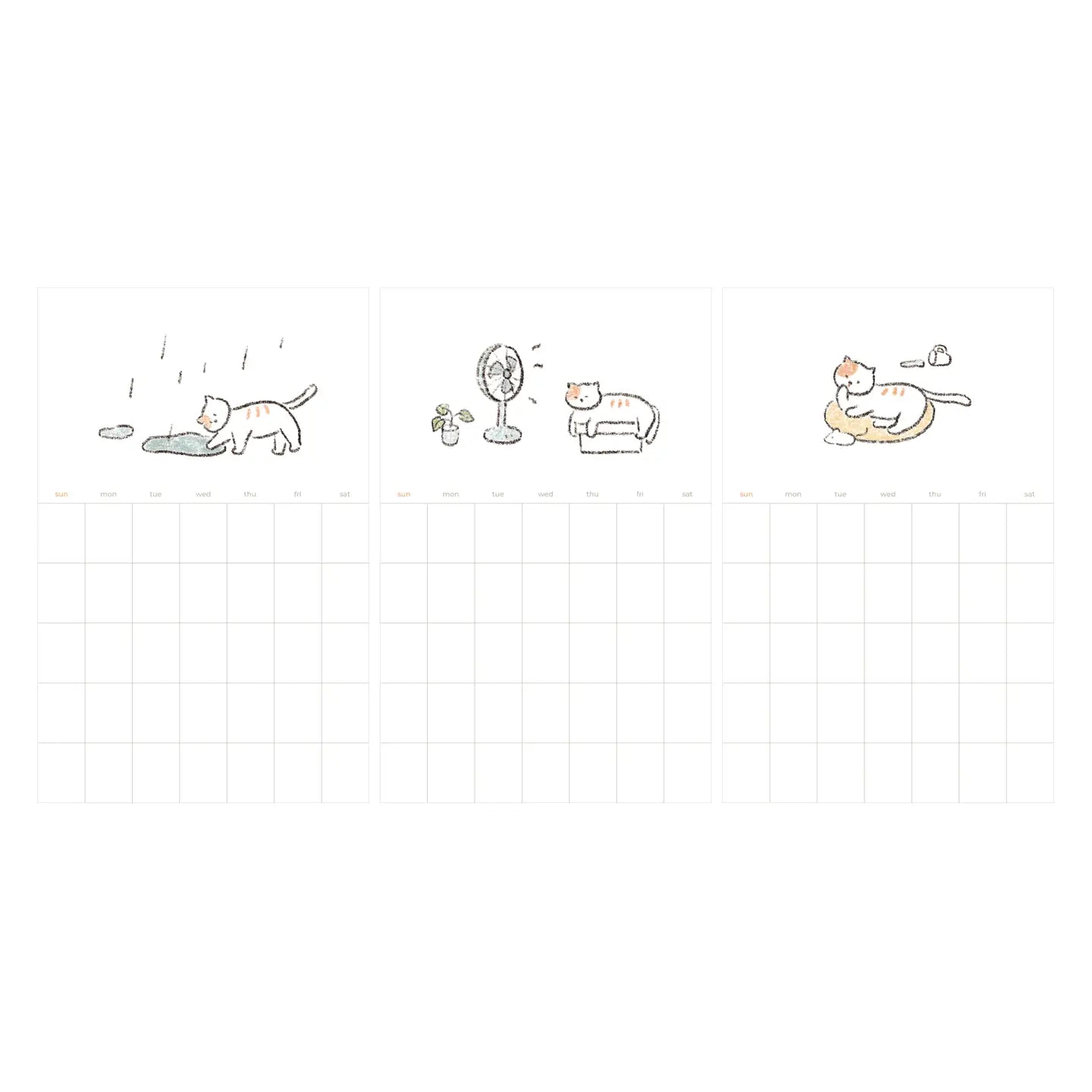 Suatelier Design - Mini Kalender Stickers (12 vellen)