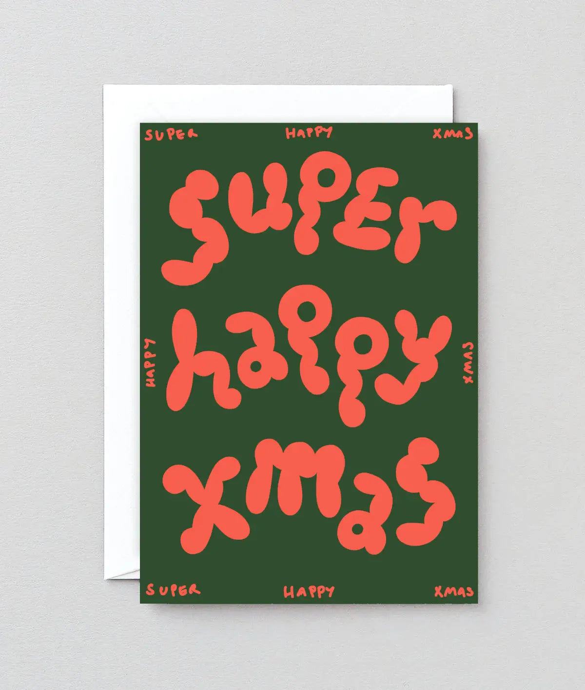 Wrap - Kerstkaart 'Super Happy Xmas'