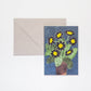 Hadley Wenskaart - Zwarte Bloemen