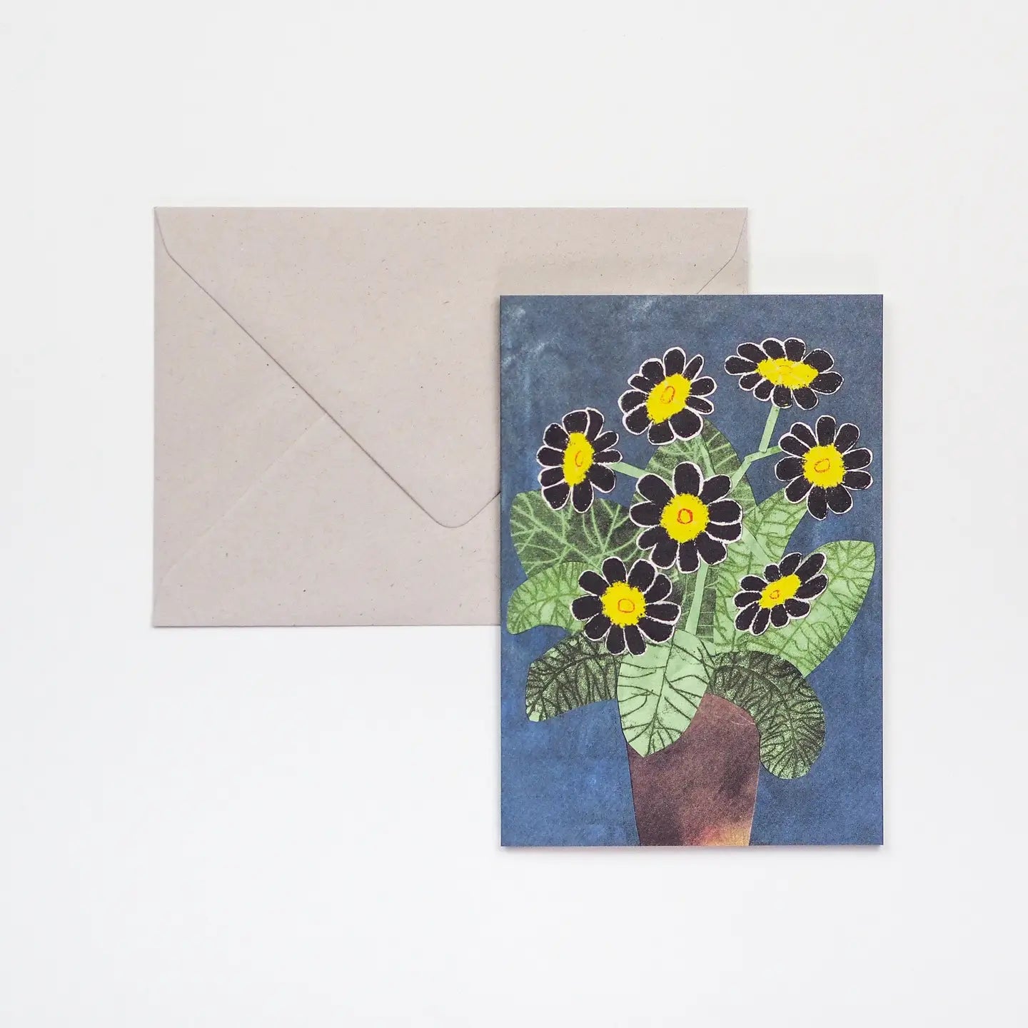 Hadley Wenskaart - Zwarte Bloemen