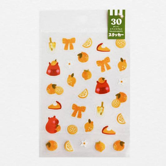 A6 Stickervel mini stickers Yuzu - Amélie's Workshop Papeterie