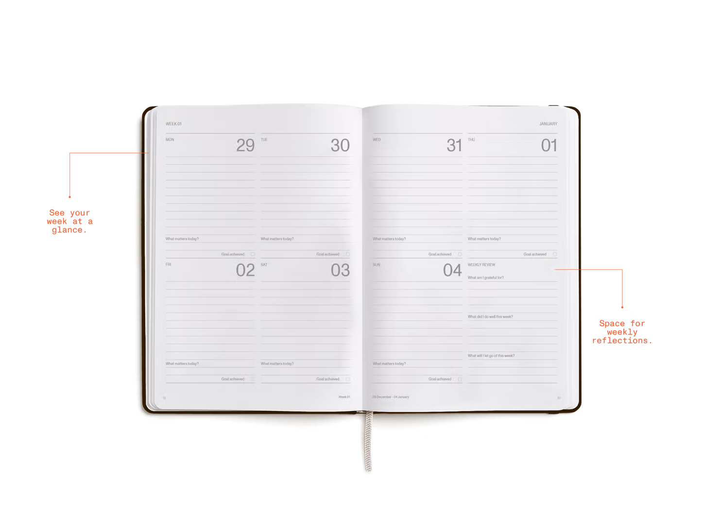 Karst 2026 Weekly Planner - A5 Espresso