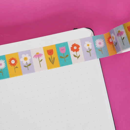 Nutmeg and Arlo Washi Tape - Flower Blocks