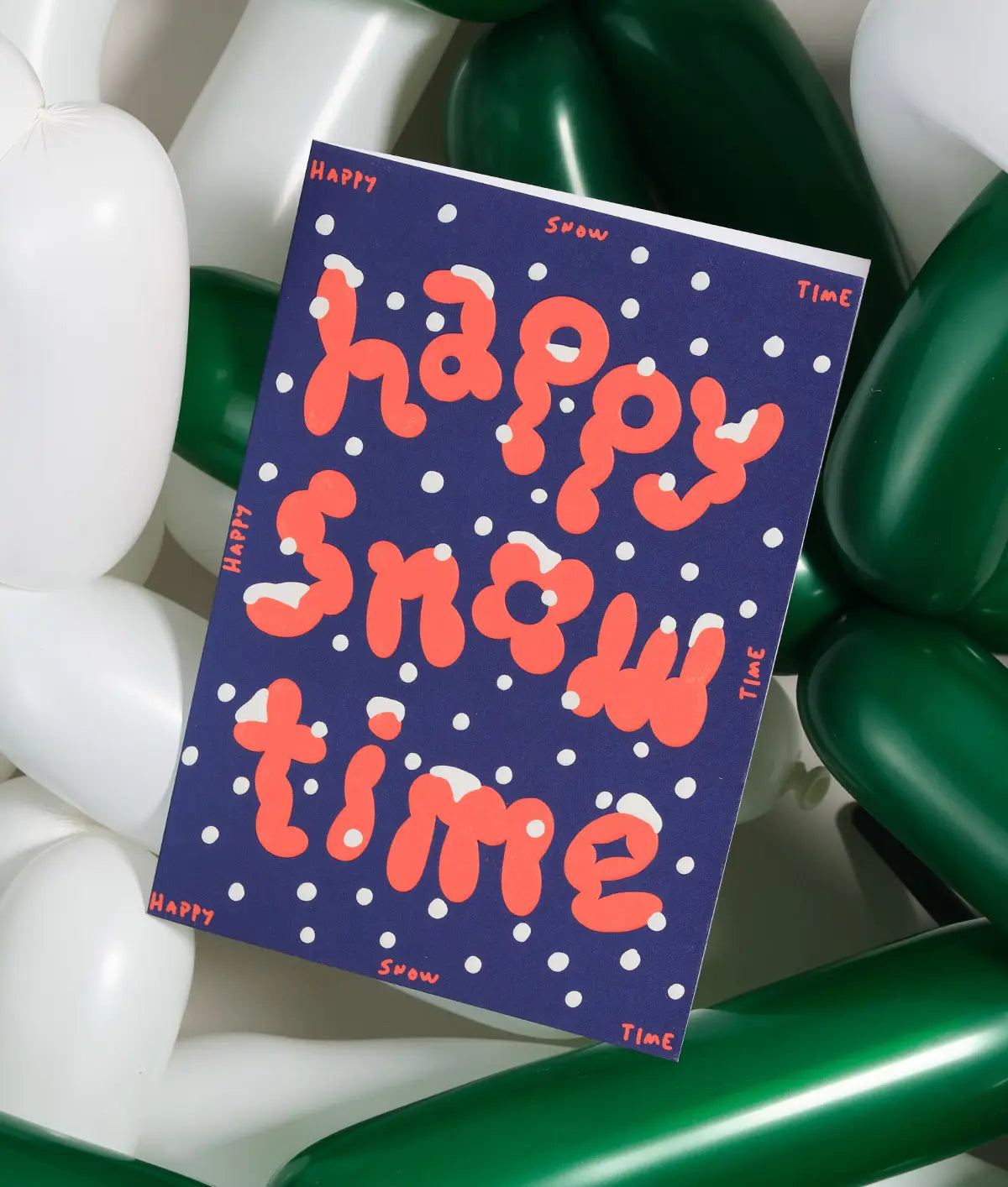 Wrap - Kerstkaart 'Happy Snow Time'