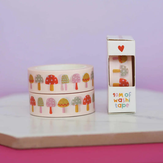 Nutmeg and Arlo Washi Tape - Fun Fungi Mushroom