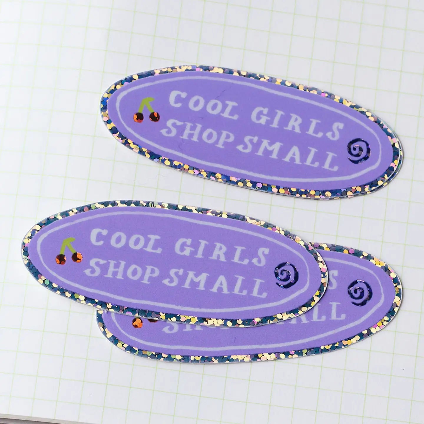 Holografische sticker Cool girls shop small - Claire Paul