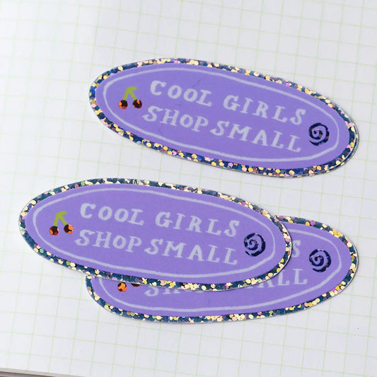 Holografische sticker Cool girls shop small - Claire Paul