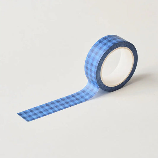 Washi tape Donkerblauw Geruit - Claire Paul
