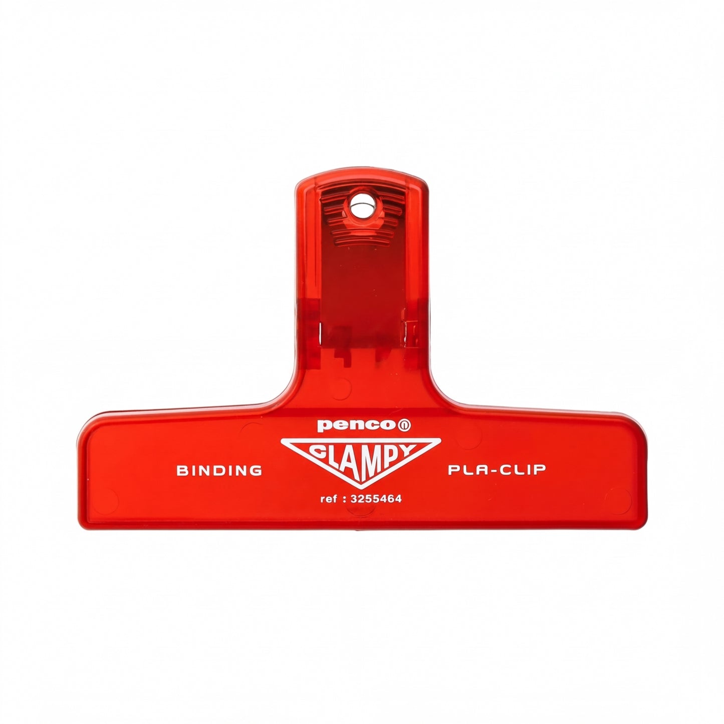 Papierklammer Penco PlaClip - Transparent Rot