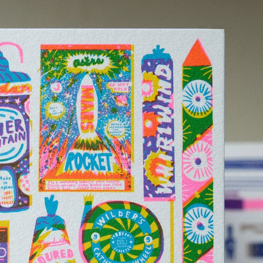 The Printed Peanut Stationery - Fireworks A6