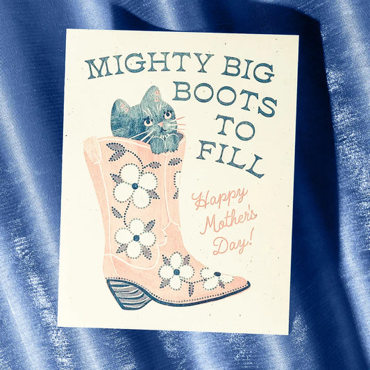 Moederdagkaart Mighty Boots - Bromstad Printing Co.