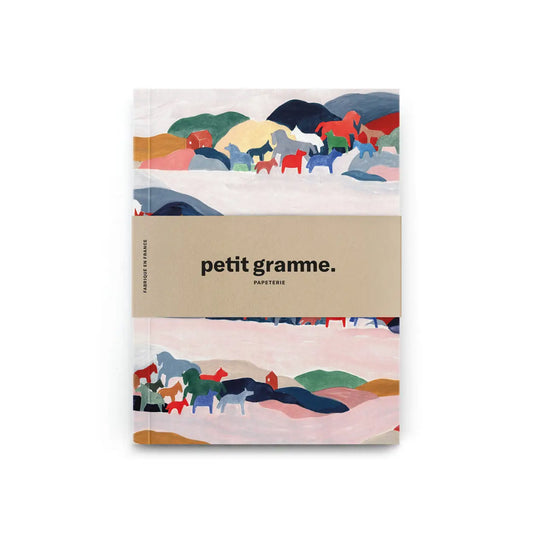Petit Gramme - A6 Pocket Notebook Little Horses (blank/lined)