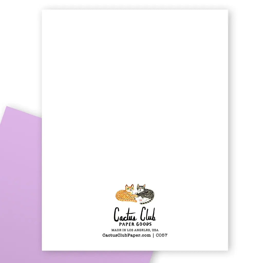 Wenskaart Cat Clutter - Party Mouse Studio