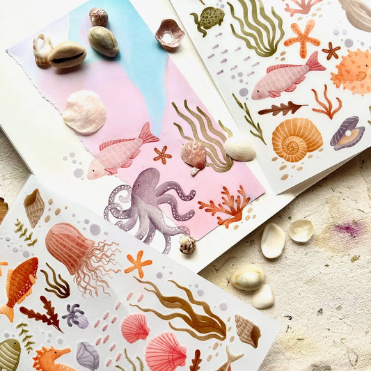 Nikki Dotti - Rub on Stickers 'Under the Sea'