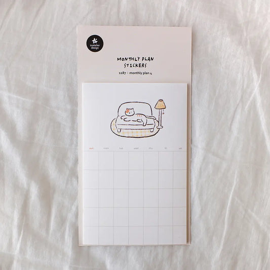 Suatelier Design - Mini Kalender Stickers (12 vellen)