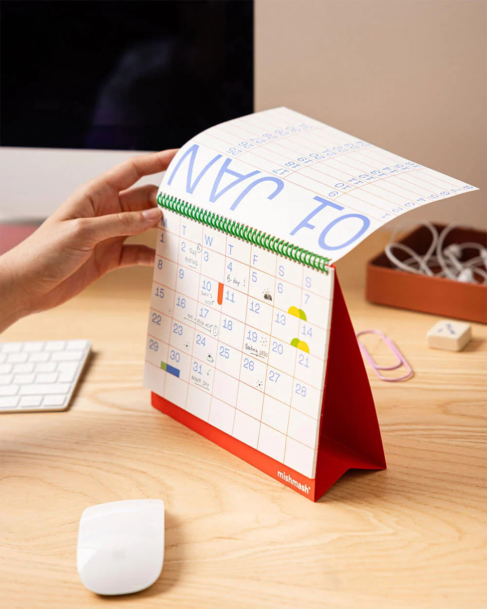2027 Desk Planner Mishmash - Monthly
