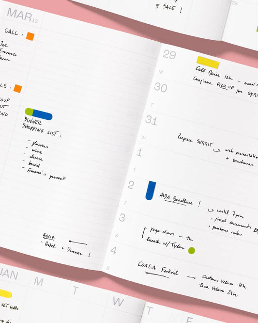 2027 Planner mishmash Notes - Dusty Pink