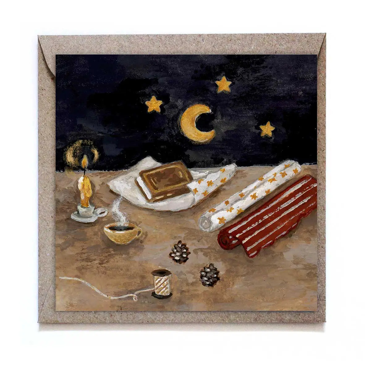 Studio Satsch Kerstkaart - Packing Table