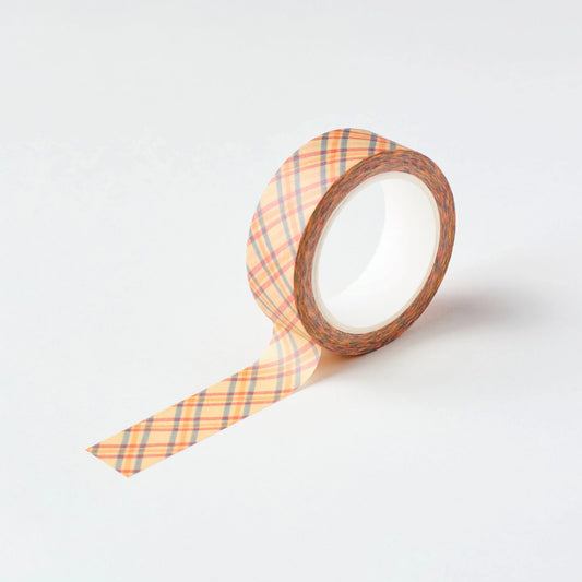 Washi tape Geel geruit - Claire Paul