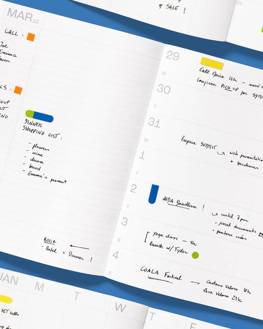 mishmash 2026/2027 Planner Notes - Blue