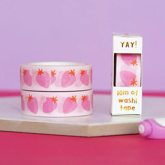 Nutmeg and Arlo Washi tape - Strawberries