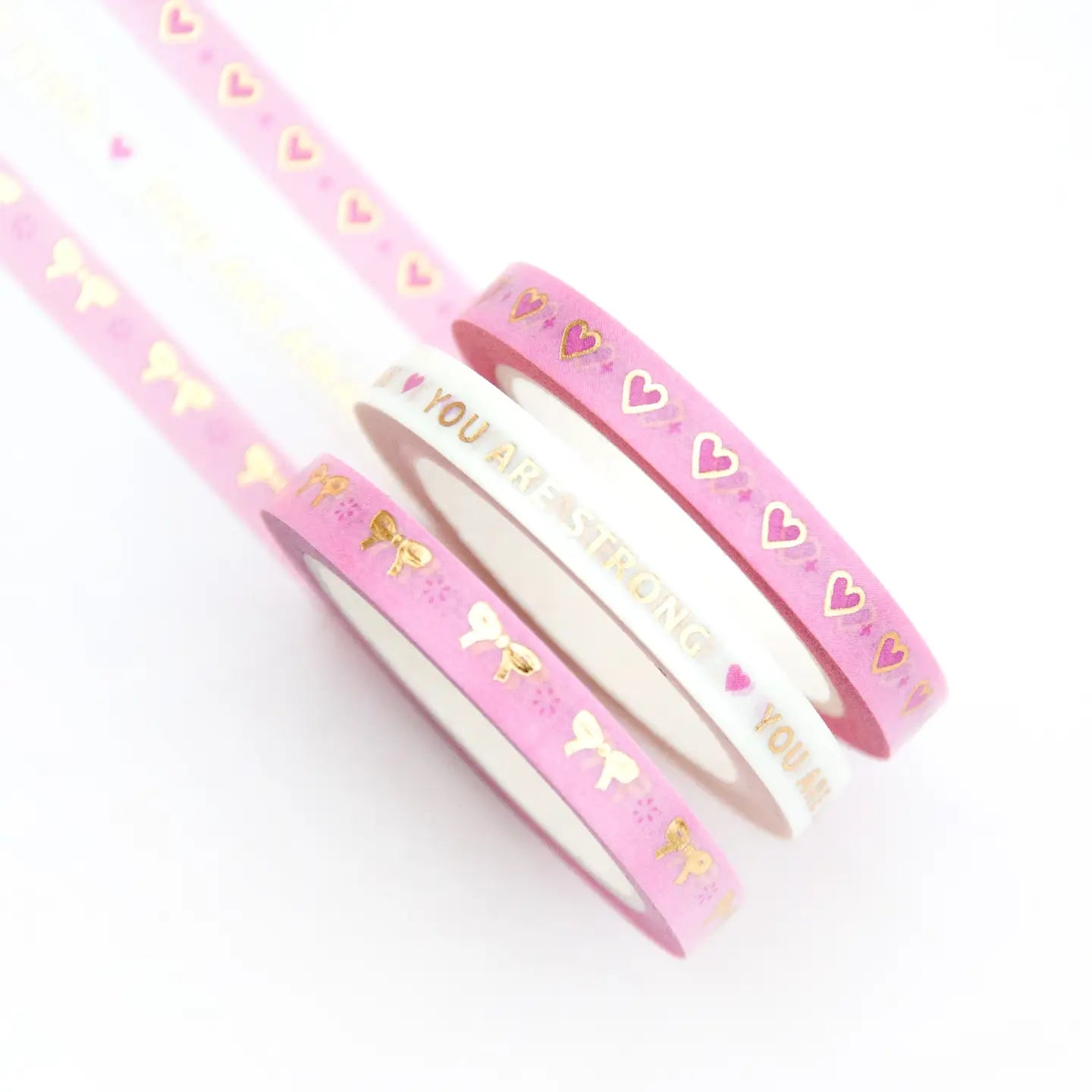 Willwa Washi tape - Love & Bows (set van 3)