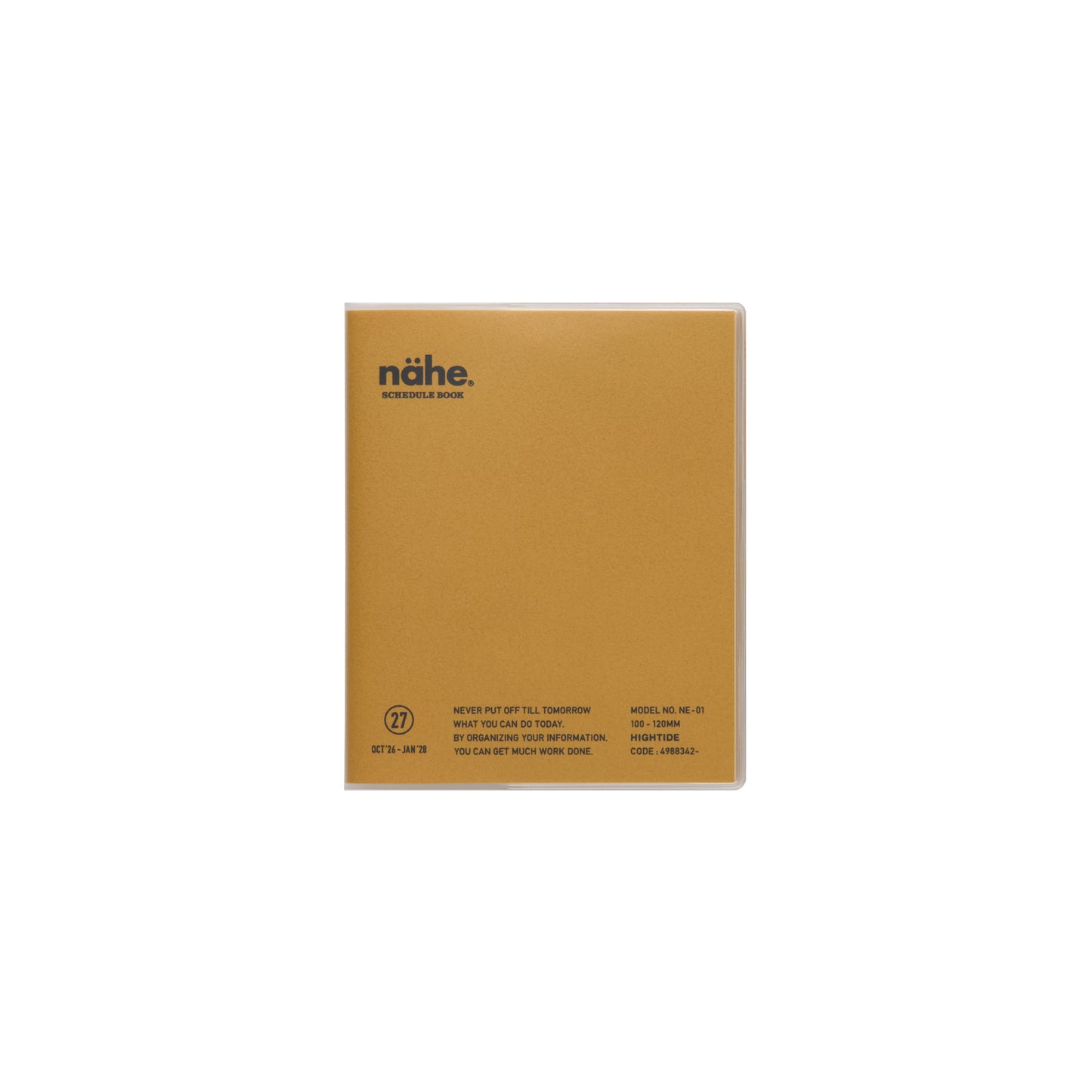 Hightide Planner 2027 Monthly Diary Square 10x12 - Yellow *coming soon*