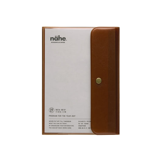 Hightide 2027 Diary Nahe B6 Free - Clear Brown Transparant